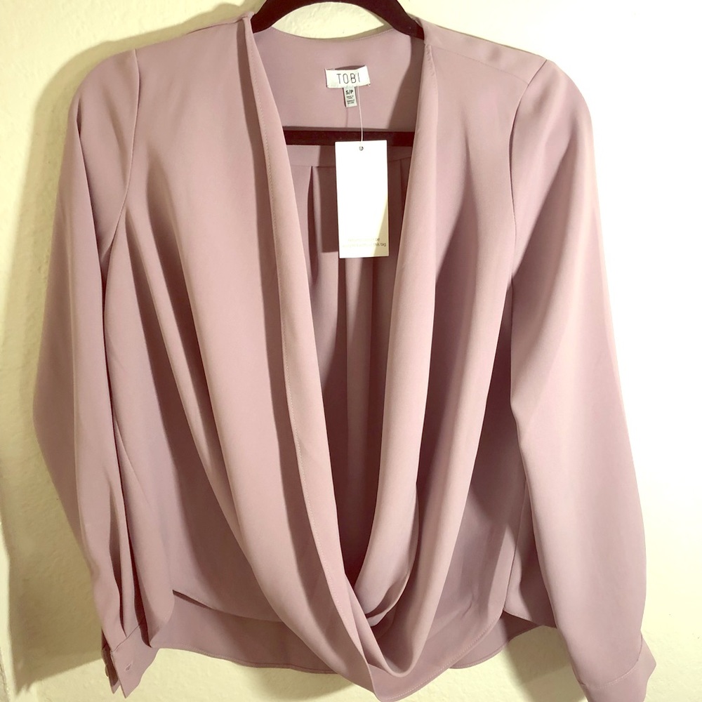 Wrap like top loose fit